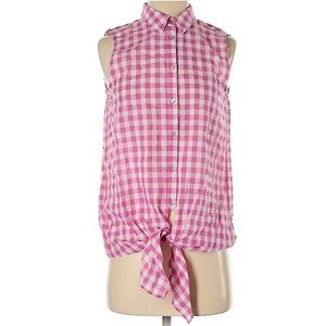 Jane and Delaney Sleeveless Gingham Tie Wa…